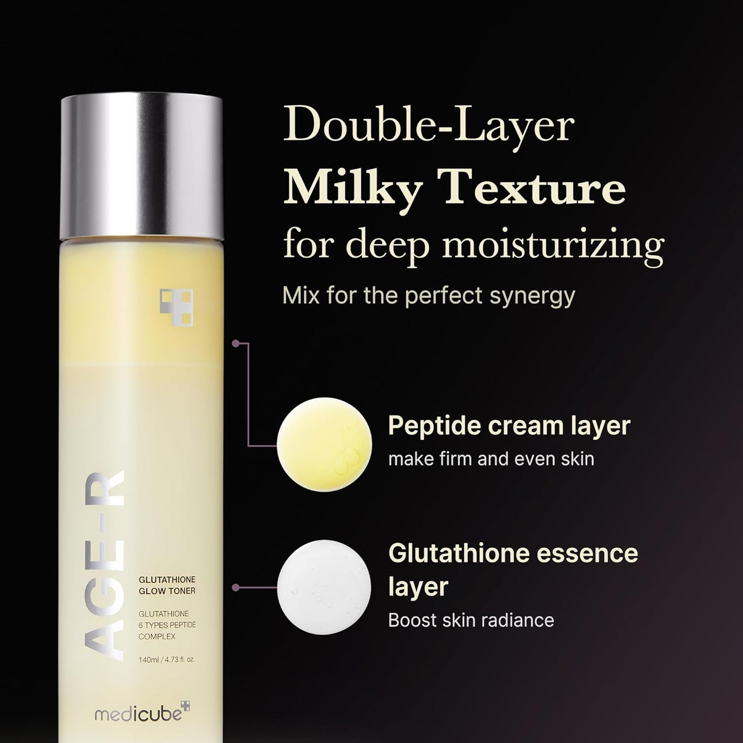 تونر MEDICUBE Age-R Glutathione Glow Milky Toner